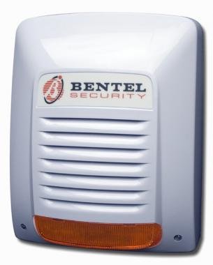 BENTEL NEKA-FS kültéri hang-fényjelző, villanócsöves, habkifújás jelzése, 106dB, 12V 2Ah akkuhely. Az akkumulátor nem tartozék!