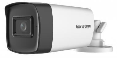 Hikvision 2 MP THD 4in1fix csőkamera; beépített mikrofon; koax audio; IR: 40 m; IP67