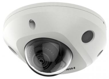 Hikvision 6 MP fix IP dómkamera; TWDR; mikrofon; hang I/O; riasztás I/O;  mSD; IR: 30 m; IP67; IK08