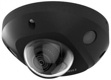 Hikvision 6 MP fix IP dómkamera; fekete; TWDR; mikrofon; hang I/O; riasztás I/O;  mSD; IR: 30 m; IP67; IK08