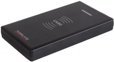 Rosslare CSN Select asztali olvasó; NFC applikációval; CSN 13,56 MHz RFID; FeliCa; Mifare; iClass; LED visszajelzés; buzzer; Wiegand xx; USB 2.0 támogatás