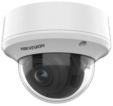 Hikvision 5 MP THD EXIR varifokális dóm kamera; TVI/AHD/CVI/CVBS kimenet; motoros zoom; IR: 40 m; IP67; IK10; 12 V DC/ PoC