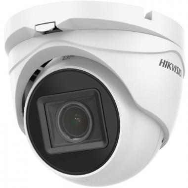 Hikvision 5 MP THD EXIR varifokális dóm kamera; TVI/AHD/CVI/CVBS kimenet; motoros zoom; IR: 40 m; IP67; 12 V DC