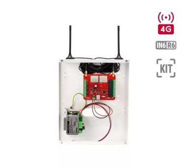 TELL DualCom 4G.IN6.R6 fémdobozban, TTVA25-12V5 tápegységgel; 12V-7Ah akkumulátorhellyel