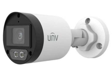 Uniview 2Mpx 4in1 analóg ColorHunter kültéri mini csőkamera; fix 4mm optika, 40m fehér-fény megvilágítás, DWDR, beépített mikrofon, fém ház, IP67, 12Vdc