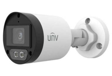 Uniview 2Mpx 4in1 analóg ColorHunter kültéri mini csőkamera; fix 4mm optika, 40m fehér-fény megvilágítás, DWDR, beépített mikrofon, fém ház, IP67, 12Vdc