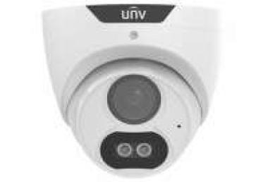 Uniview 2Mpx 4in1 analóg ColorHunter kültéri turret dóm kamera; fix 2.8mm optika, 40m fehér-fény megvilágítás, DWDR, beépített mikrofon, fém és műanyag ház, IP67, 12Vdc