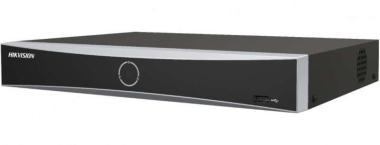 Hikvision 8 csatornás AcuSense PoE NVR; 8xPoE port, arc, terület; 80/80 Mbps be-/kimeneti sávszélesség; 1 HDD (10 TB); HDMI/VGA