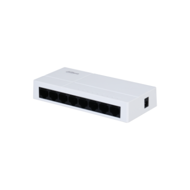 Dahua 8-portos Gigabites switch; plug and play, Csatl.:8xRJ45 10/100/1000Mbps, max. 3W, 5Vdc/1A
