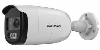 Hikvision 2 MP ColorVu THD PIR WDR fix csőkamera; OSD menüvel; sziréna; riasztás kimenet