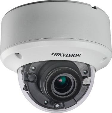 Hikvision 2 MP THD motoros zoom EXIR dómkamera; OSD; TVI/AHD/CVI/CVBS kimenet, extra WDR, IP67, IK10