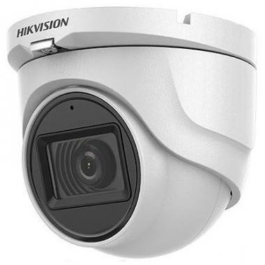 Hikvision 5 MP THD fix EXIR dómkamera;TVI/AHD/CVI/CVBS kimenet;beépített mikrofon;koax audio, IR:30m
