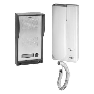 VIRONE 1 lakásos audio kaputelefon szett; 2 vezetékes, zárvezérlés
