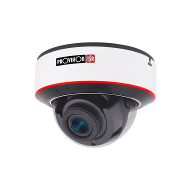 Provision 5 Mp AHD Pro 4in1 analóg HD dómkamera; motoros varifokális objektív; 5Mp AHD/TVI, 4Mp AHD/TVI/CVI; IR: 40 m; IP67; IK10; 12 VDC