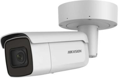 Hikvision 6 MP AcuSense IP csőkamera; motoros zoom; TWDR; hang I/O; riasztás I/O;  mSD; IR: 60 m; IP66; IK10