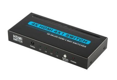 EuroVideo 4 be/ 1 ki HDMI switch, 3D 4K/2K, HDMI 1.4