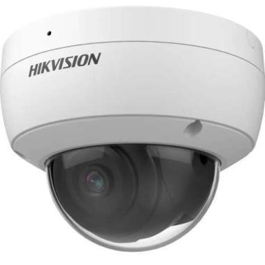 Hikvision 2 MP fix ColorVu IP dómkamera; ember, jármű érz.; EXIR: 30m; beépített mikrofon, Micro SD kártyahely, IP67; IK10, 12Vdc/PoE