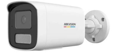 Hikvision 2 MP fix ColorVu IP csőkamera; IR/láthatófény 50m; beépített mikrofon, IP67