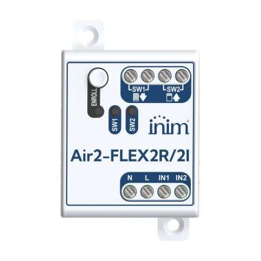 INIM vezeték nélküli ki- és bemeneti bővítőmodul PRIME rendszerekhez. 2 db 5A relés kimenet , 2 db kimenet, 230Vac