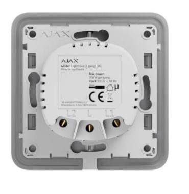 AJAX LightCore relé; 2 gomb