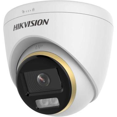 Hikvision 5MP fix optikás ColorVu HD-TVI dóm kamera; duál megvilágítás (IR és Fehér LED): 40m, TWDR, IP67, 12VDC