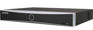 Hikvision 8 csatornás AcuSense NVR; arc, terület; 80/80 Mbps be-/kimeneti sávszélesség; 1 HDD (10 TB); HDMI/VGA