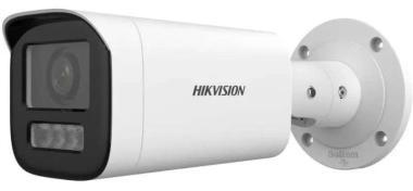 Hikvision 4MP EXIR IP csőkamera; TWDR; ember, jármű det.; motoros zoom; mSD; IR/láthatófény: 50m; hang I/O, riasztás I/O: 1/1; IP67