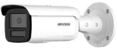 Hikvision 4 MP AcuSense IP csőkamera; TWDR; fix lencse; mSD; IR: 80m; IP67; 12VDC/poE