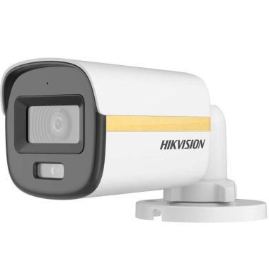 Hikvision 2 MP ColorVu THD csőkamera; TVI/AHD/CVI/CVBS kimenet; fix lencse; TWDR; IR/láthatófény: 20 m; beépített mikrofon; IP67; 12V DC