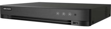 Hikvision 4 csatornás AcuSense THD DVR; 8MP@8fps; 1080p@25fps;   4x 8 MP IP kam.; 1 HDD (10TB); VGA/HDMI/BNC
