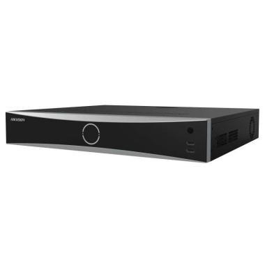 Hikvision AcuSense NVR, 16 csat., 160Mbps rögzítés, H265, HDMI VGA, 3x USB, 4x Sata, I/O