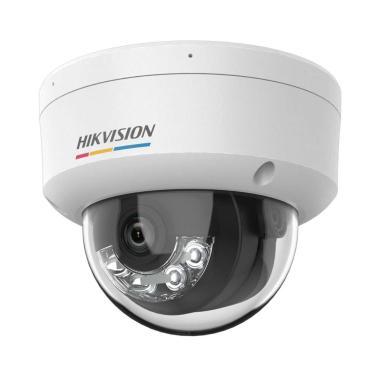 Hikvision 4 MP ColorVu IP dóm kamera; TWDR; ember, jármű det.; mikrofon; IR/láthatófény: 30 m; IP67, IK08