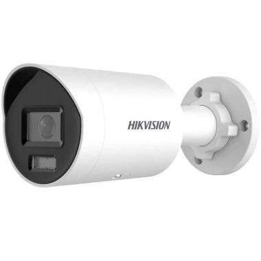 Hikvision 6 MP IP csőkamera; ColorVu; fix lencse; beépített mikrofon; TWDR; ember, jármű det.; mSD; IR/láthatófény: 40 m; IP67