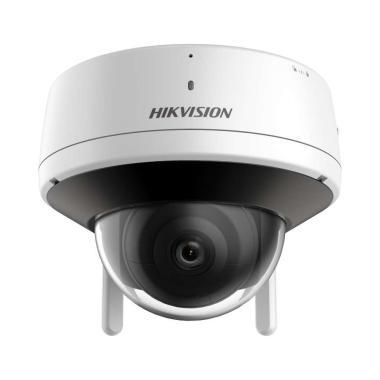 Hikvision 2MP WiFi fix IR IP dómkamera; két irányú hang; mSD; IR: 30m; 12V DC; IP66