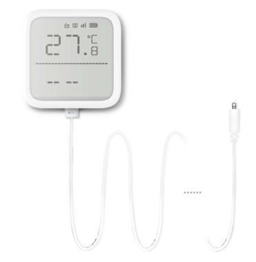 Hikvision vezeték nélküli hőmérséklet és páratartalom érzékelő AXPro központokhoz; 868 MHz; fehér; 2x AAA elem; max. hatótáv: 1,2km; beltéri