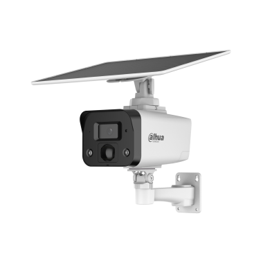 Dahua 4 MP kültéri napelemes IP csőkamera, 3,6 mm fix objektív, hibrid IR/fehér fény: 30/20 m, microSD, 4G, beépített mikrofon, hangszóró; SMD; PIR szenzor; 64Wh akku; IP67
