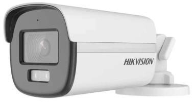 Hikvision 2 MP ColorVu 4in1 THD csőkamera; fix lencse; TWDR; IR/láthatófény: 40m; mikrofon; IP67; 12V DC