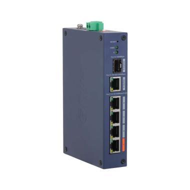 Dahua 4/2 portos POE switch, 60W,menedzselehtő,3xRJ45 (PoE  );1xRJ45,(Hi-PoE/PoE )10/100M; 1xRJ45,1xSFP Gigabit uplink; 10x10/100/1000M; IP30,IK06