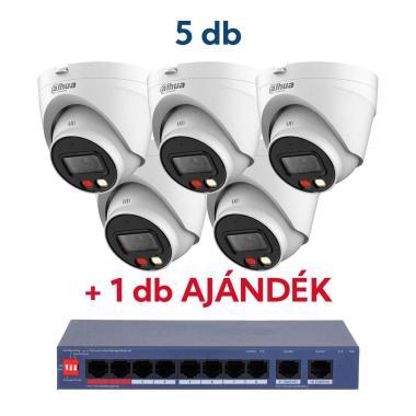 Dahua Promóció 5 db IPC-HDW1439V-A-IL-0280B   1 db CS4010-8ET2GT-110 ajándék