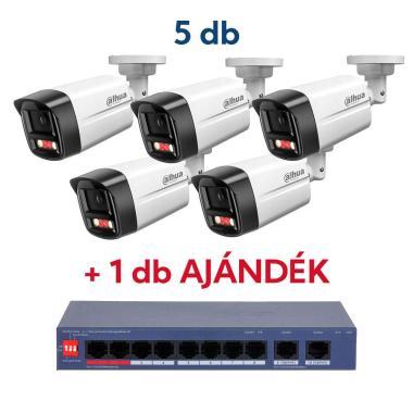 Dahua Promóció 5 db IPC-HFW1439TL1-A-IL-0280B   1 db CS4010-8ET2GT-110 ajándék