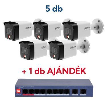 Dahua Promóció 5 db IPC-HFW1639TC-A-IL-0280B-S6   1 db CS4010-8ET2GT-110 ajándék