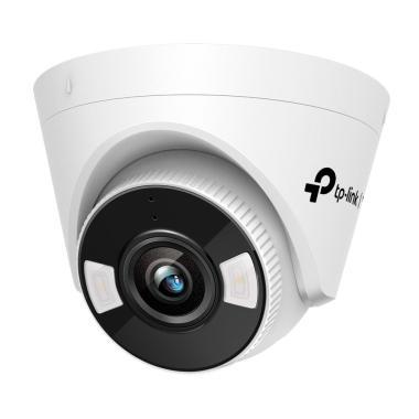 VIGI 4 MP Full-Color IP turret kamera; fix lencse; DWDR; ember, jármű det.; IR: 30m; beépített mikrofon, hangszóró; mSD; 12V DC,PoE
