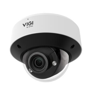 VIGI 4 MP InSight IP varifokális dóm kamera; 5x motoros zoom; TWDR; arc, ember, jármű det.; IR: 30m; beépített mikrofon, hangszóró; riasztás: 1/1; mSD; 12V DC,PoE; IP67, IK10