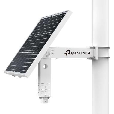 VIGI intelligens napelemes energiaellátó rendszer; 90W napelem panel; 31,2 Ah/10,8 V lítium akkumulátor; 5°/15°/25°/35°/45°/55° állítható szög; IP66
