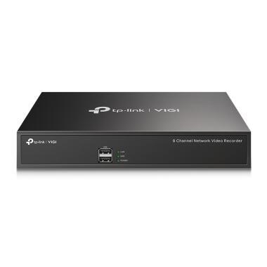 VIGI 8 csatornás NVR; ember, jármű det.; MI keresés; 80/60 Mbps be-/kimeneti sávszélesség; max. IPC felbontás: 8 MP; 1 HDD (10TB); VGA/4K HDMI