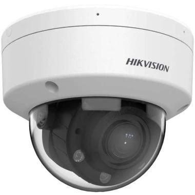 Hikvision 4MP varifokális EXIR IP dómkamera; TWDR; ember, jármű det.; IR/láthatófény: 30m; beépített mikrofon; mSD; audió, riasztás: 1/1; IP67, IK08