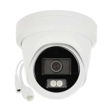 Hikvision 8MP AcuSense IP turret kamera; TWDR; fix lencse;  arc, ember, jármű det.; mSD; IR/láthatófény: 30m; beépített duál mikrofon; IP67