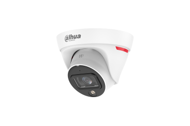 Dahua 4MP fixoptikás Entry WizColor IP dómkamera; 1/3 CMOS, H.265, SMD Plus; Fehér LED: 30m, beép. mikrofon, TWDR, 3D NR,HLC, BLC, IP67, 12VDC/PoE