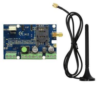 GSM modul 4 be és 1 kimeneti ponttal, értesítés hanggal és SMS-sel, valamint CLIP funkcióval