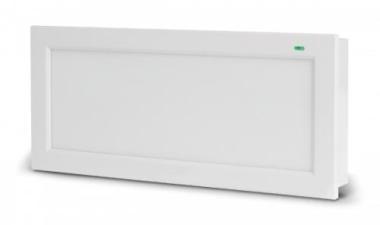 HARPER HP200 öntesztelő, RG0 fotobiológiai kockázatmentes vészvilágító LED lámpa (36-24W, 1-1.5 óra, készenléti [360-270lm] / állandó [170lm], INICOM kompatibilis, IP42)